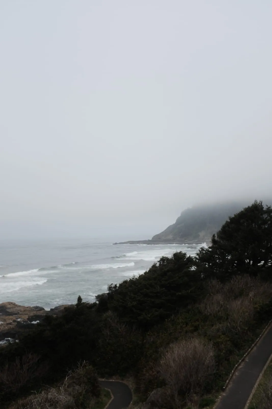 Fog on the headland